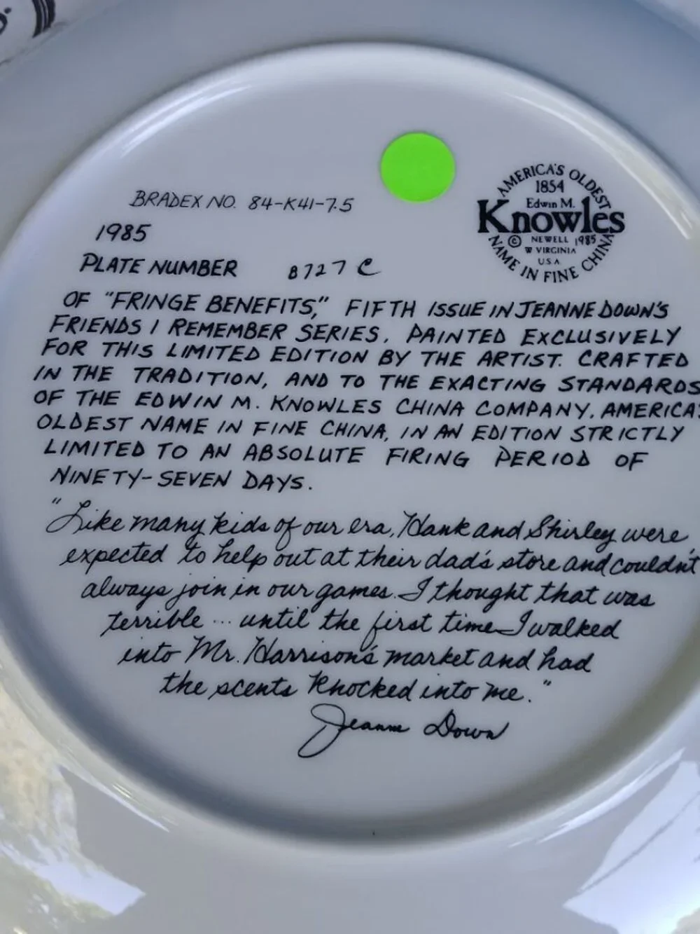 Collector plate